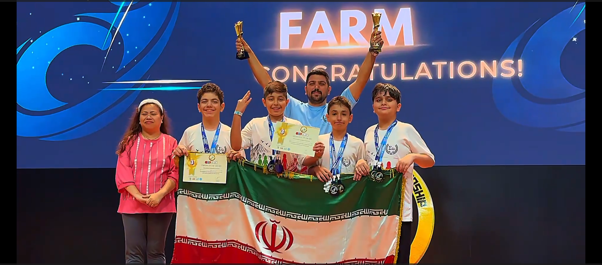 مراسم اهدای مقام بخش Farm